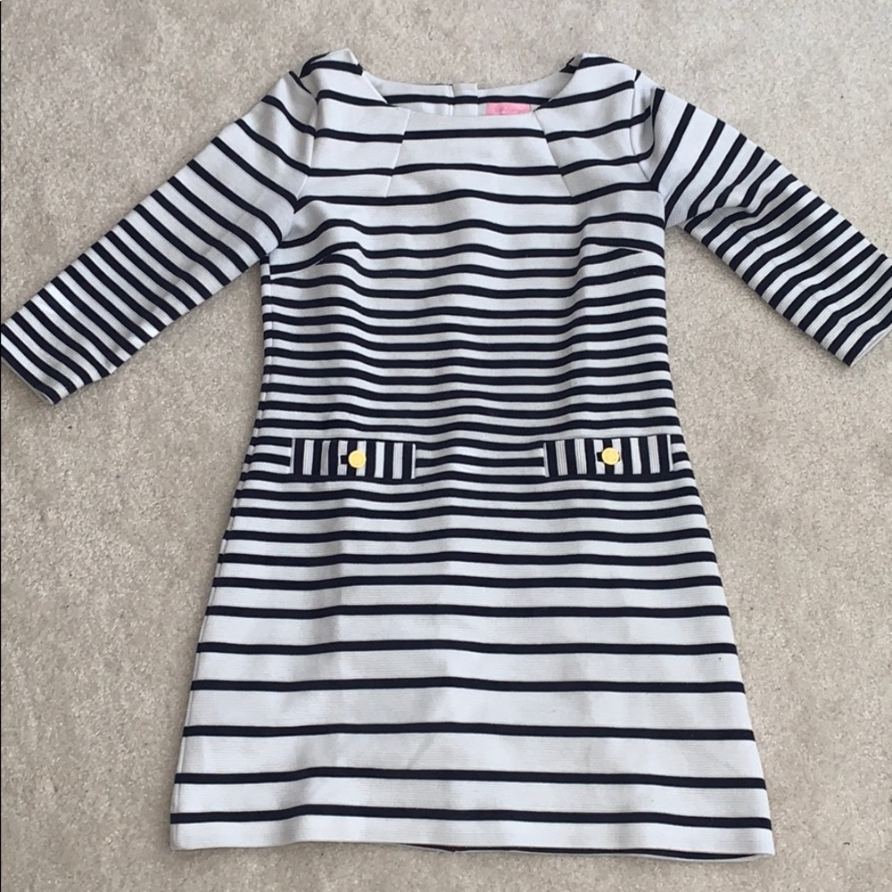 Navy and White Stripe Lilly Pulitzer Shift Dress